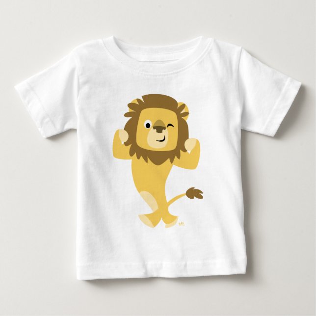 Strong Cartoon Lion Baby T-shirt (Front)