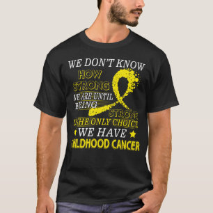 Strong Childhood cancer  Gold awareness T-Shirt