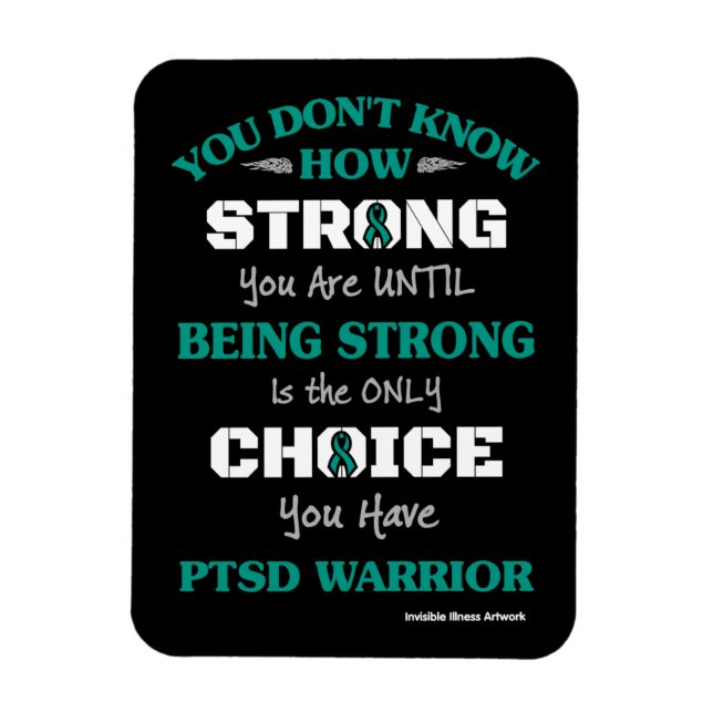 Strong/Choice 2...PTSD Magnet (Vertical)