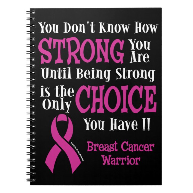 Strong/Choice...Breast Cancer Notebook (Front)
