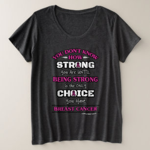 Strong/Choice...Breast Cancer Plus Size T-Shirt