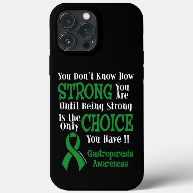 Strong/Choice...Gastroparesis Case-Mate iPhone Case (Back)