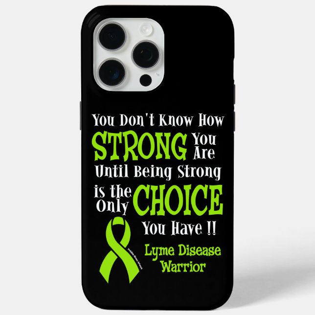 Strong/Choice...Lyme Case-Mate iPhone Case (Back)