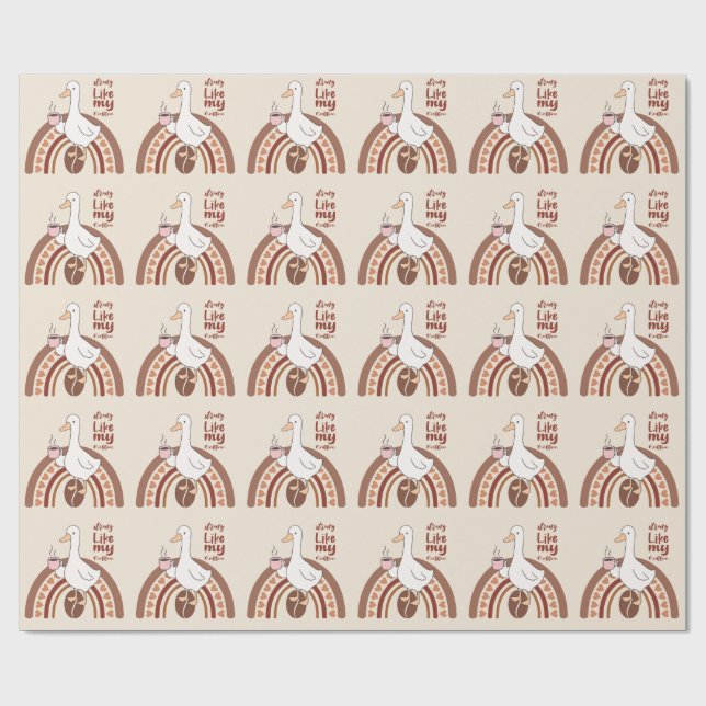 Strong Coffee Wrapping Paper (Flat)