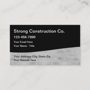 Strong Construction Services Business Card