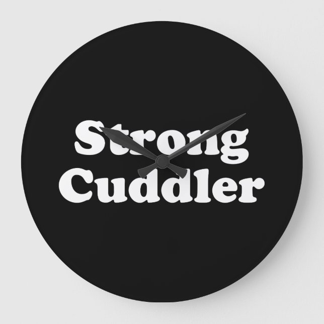Strong Cuddler Large Clock (Front)