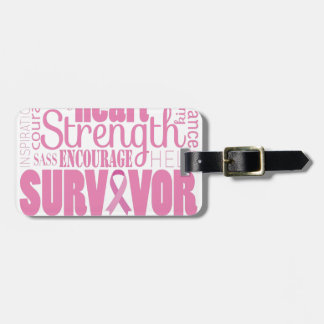 Strong Descriptives Cancer Survivor Luggage Tag