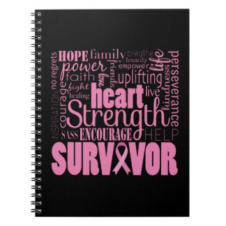 Strong Descriptives Cancer Survivor Spiral Notebook