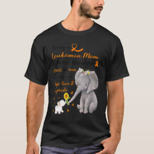 Strong Elephant Leukaemia Mum Twice The Love T-Shirt