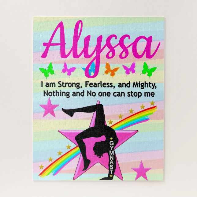 STRONG, FEARLESS, AND MIGHTY GYMNAST JIGSAW PUZZLE (Vertical)