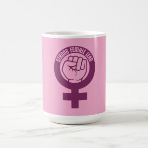 Strong Female Lead Feminist Empowerment Quote Logo Magic Mug