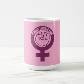 Strong Female Lead Feminist Empowerment Quote Logo Magic Mug