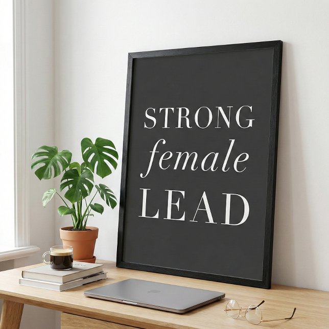 Strong Female Lead Funny Actor Quote Poster (Creator Uploaded)