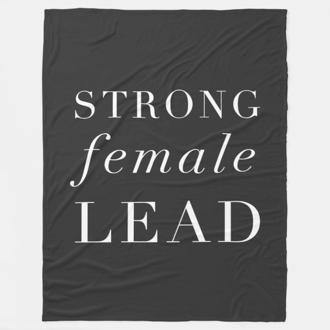 Strong Female Lead | Unique Gift for Actress Fleece Blanket (Front)
