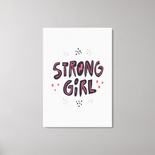 Strong Girl Canvas Print