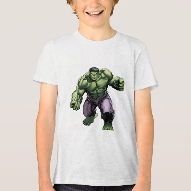 Strong Green Monster T-Shirt Tri-Blend Shirt (Front)