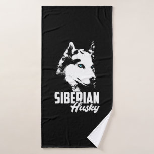 Strong Husky Siberian Bath Towel
