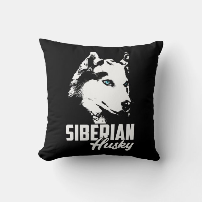 Strong Husky Siberian Cushion (Front)