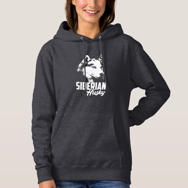 Strong Husky Siberian Hoodie (Front)