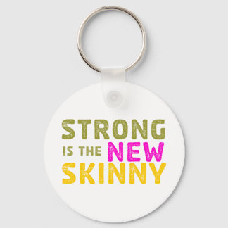 Strong is the New Skinny - Sketch Key Ring