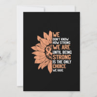 Strong Is The Only Choice Uterine Cancer Awareness