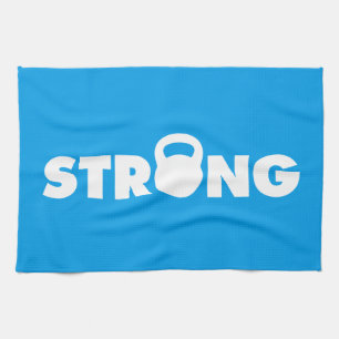 STRONG - Kettlebell Workout Motivational Tea Towel