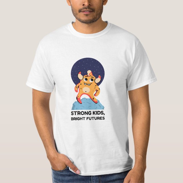 Strong Kids, Bright Future T shirt (Front)