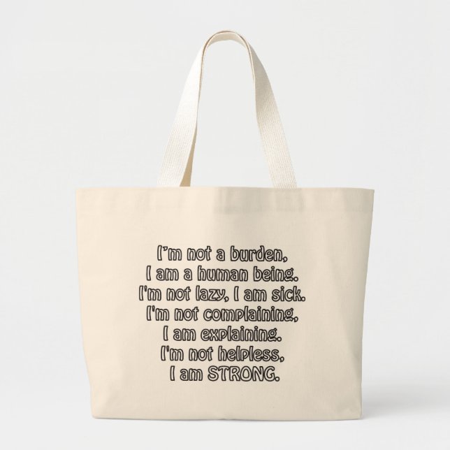 Strong Large Tote Bag (Front)