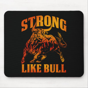 Strong Like A Bull Powerlifting Bodybuilding 12 Mouse Pad