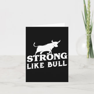 Strong Like A Bull Powerlifting Bodybuilding 3  Card