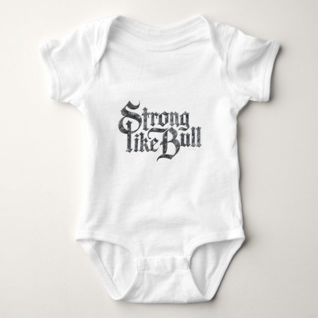 Strong Like Bull Baby Bodysuit (Front)