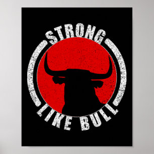 Strong Like Bull Bodybuilding And Power Lifting 2 Poster