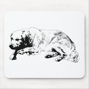Strong Line Dog Mouse Pad Uplifts Workspace Tone