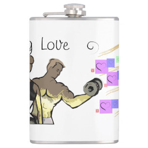 Strong Love Bottle Hip Flask