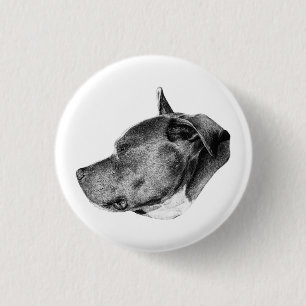 strong loyalty in dots 3 cm round badge
