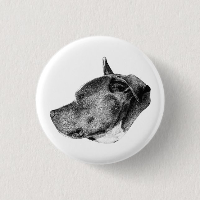 strong loyalty in dots 3 cm round badge (Front)