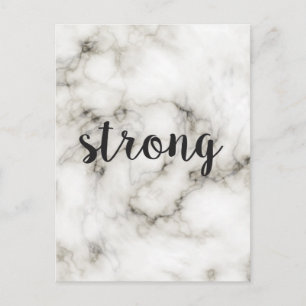 Strong marble postcard