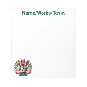 Strong Mechanic – Muscular Mechanic Notepad