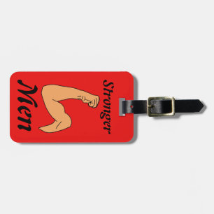 Strong men luggage tag