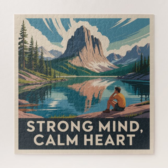 Strong Mind, Calm Heart Jigsaw Puzzle (Vertical)
