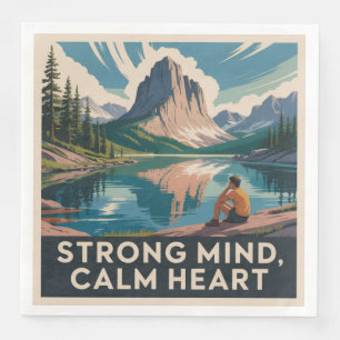 Strong Mind, Calm Heart Napkin