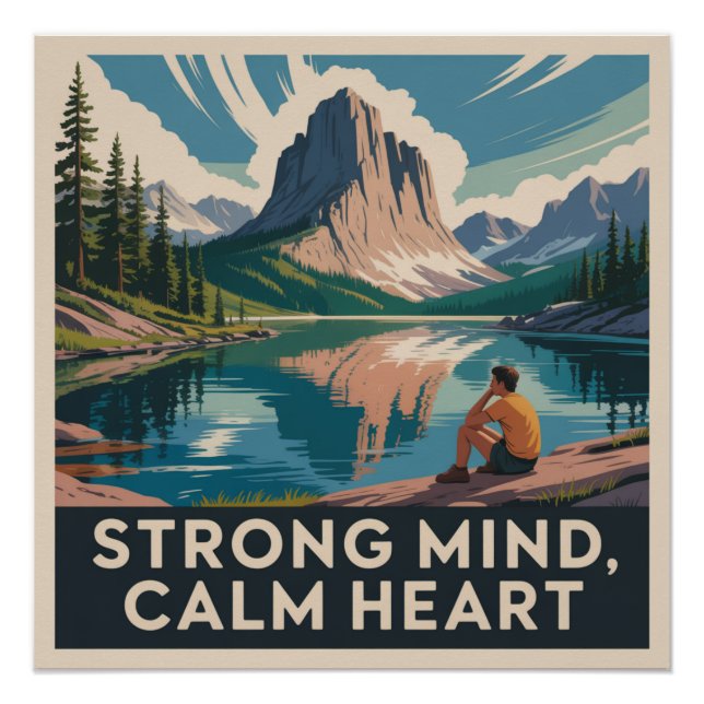 Strong Mind, Calm Heart Poster (Front)