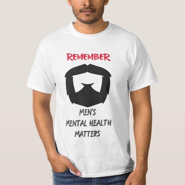 Strong Minds, Strong Hearts: Supporting Men's T-Shirt (Front)