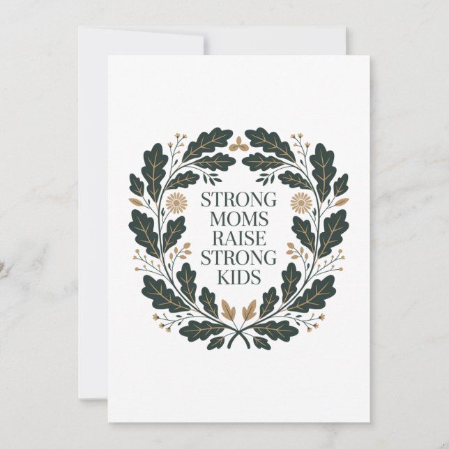 Strong Moms Raise Strong Kids Invitation (Front)