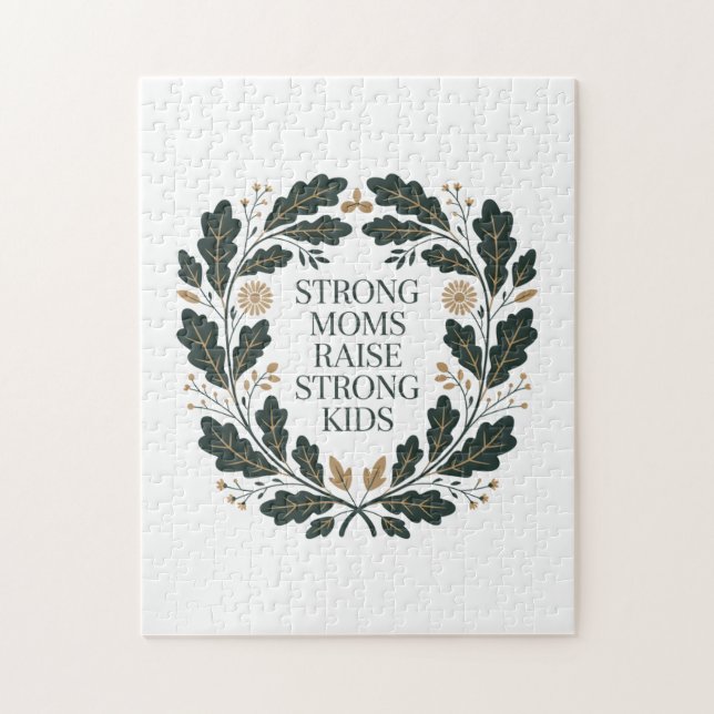 Strong Moms Raise Strong Kids Jigsaw Puzzle (Vertical)