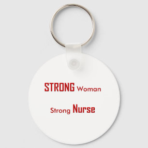 Strong Nurse Key Ring