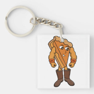 Strong Pie Wearing Boots Key Ring