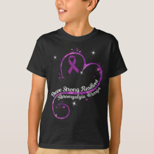 Strong Resilient Fibromyalgia Warrior Awareness Pu T-Shirt