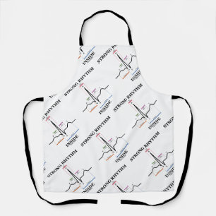 Strong Rhythm Inside ECG/EKG Heartbeat Apron