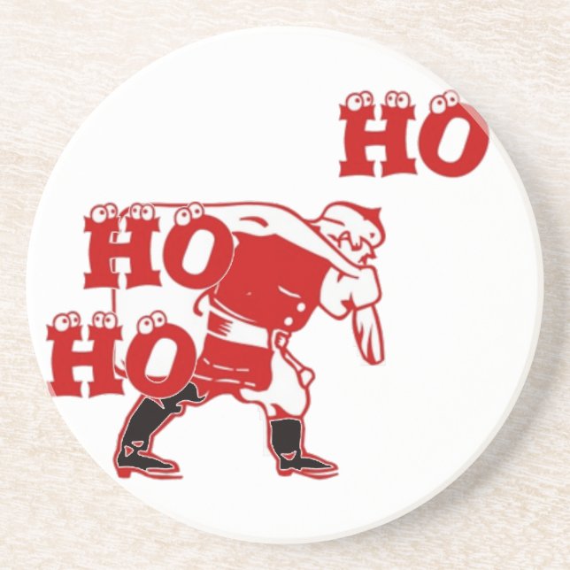Strong Santa Ho Ho Ho Collection Coaster (Front)